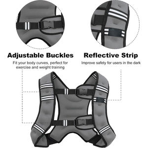 Chaleco con Peso para Entrenamiento en Gimnasio, Ajustable, Distribución de Carga Estable, Construcción Duradera, Opciones de Logotipo Personalizado para Entrenamientos - Product Image 3