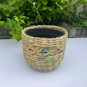 Cestas de almacenamiento ecológicas vietnamitas hechas a mano Cestas de hierba tejidas suaves y duraderas - Product Image 1