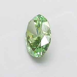 Diamant CVD de laboratoire ovale 1,01 ct, vert vif fantaisie, VS1, certifié IGI, finition EX, vente en gros pour la fabrication de bijoux - Product Image 2