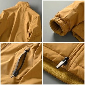 Best Wholesale Price Customized Logo Men Windbreaker Jacket Manufacturing High Quality Men Stand Collar Polyester <b>Shell</b> - Product Image 3