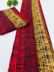 Tela Africana de Alta Calidad con Estampado de Cera de Ghana, 100% Algodón, para Ropa de Niñas, Manualidades y Bolsos - Product Image 4