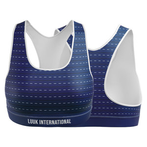Sujetador Deportivo Acolchado Personalizado para Mujer, de Alta Sujeción, con Estampado por Sublimación, para Gimnasio, Entrenamiento, Fitness, Proveedor de Ropa Deportiva - Product Image 1