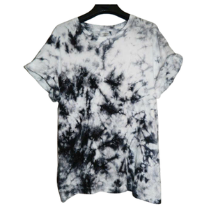 เสื้อยืดผ้าฝ้าย100% ขนาดใหญ่ทำด้วยมือย้อมสีแบบแฟชั่นเครื่องแต่งกายแนวสตรีท - Product Image 6