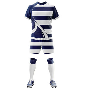 Fournisseur direct d'usine, ensembles de rugby, uniforme de rugby personnalisé, 100% polyester respirant, entraînement, dernière arrivée, maillot de rugby - Product Image 5