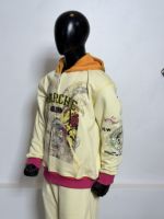 MKB Best-seller – Sweat à capuche personnalisé 100 % coton épais, style streetwear, avec fermeture éclair, impression DTG, 500 g/m² en molleton bouclette avec strass