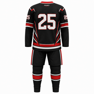 Custom Ice Hockey Uniform Set Sublimated Long Sleeve Jersey Shorts <b>Socks</b> Private Label OEM Teamwear Uniforms - Product Image 2