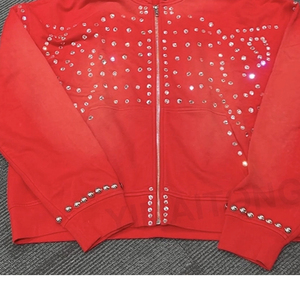 Sudadera con Capucha Personalizada con Logotipo, Lavado Ácido, Oversize, Felpa de Algodón Grueso, Estilo Vintage Desgastado, Streetwear OEM para Hombre y Mujer - Product Image 6