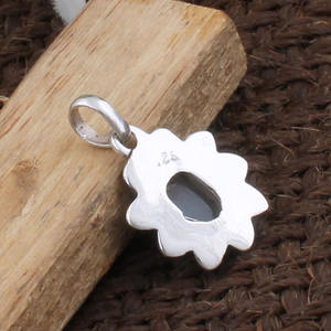 Colgante Ovalado de Aguamarina Azul Cielo Natural, Plata de Ley 925, Collar con Gema Transparente, Piedra de Nacimiento de Marzo, Joyería Fina para Mujer - Product Image 5