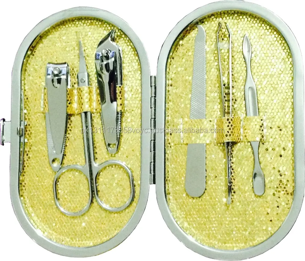 6 Pcs Zilver Rvs Nail Clipper Cutter Bestand Pincet Grooming Kit Manicure Set Pedicure Teen Nail Art Gereedschap Set kits