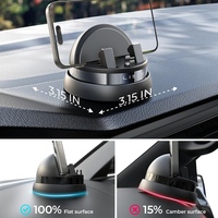 Pano için LISEN dayanıklı evrensel araç tutucu 360 dönebilir cep telefonu tutucu iPhone braketi 17 Pro Max 16 Samsung S25