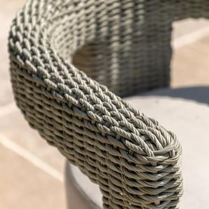Outdoor Woven <b>Garden</b> <b>Sofa</b> Chair <b>Cushioned</b> Patio Lounge Seat Modern Outdoor Furniture - Product Image 6