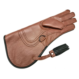 Guante de Cetrería de Cuero Vintage, Protección de Brazo Largo, Guantes para el Manejo y Entrenamiento de <span class=keywords><strong>Aves</strong></span>, Precio de Fábrica, Guantes de Talla Personalizada - Product Image 1