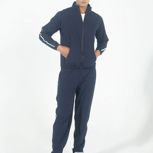 Conjunto Deportivo de 2 Piezas para Hombre, Chaqueta Cortavientos de Nailon, Ligero, Informal, para Correr, con Cremallera Completa y Franjas Laterales - Product Image 2