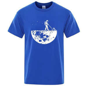 T-shirt pour hommes, professionnel, de haute qualité, en mélange de coton, imprimé Lunar Cleaner, décontracté, cool, ample, col rond, dernier design - Product Image 4
