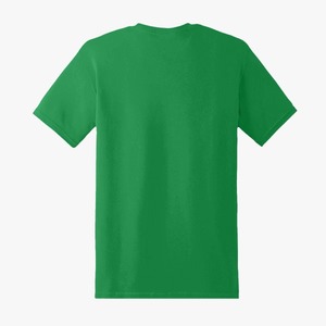 Camiseta de Manga Corta para Hombre, Color Verde Sólido, Cuello Redondo, Corte Regular, Estilo Casual, Tejido de Punto, 100% Algodón Jersey - Product Image 1