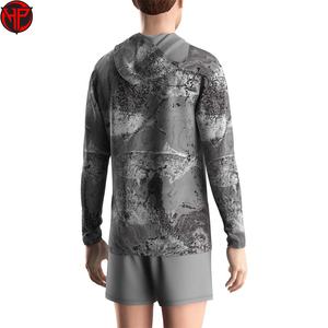Vêtements de pêche personnalisés, sublimation, UPF50+, respirant, séchage rapide, léger, recyclé, sweat à capuche de pêche à manches longues - Product Image 6