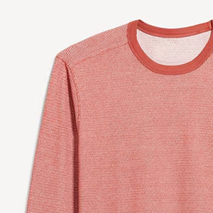 Chemise en tricot gaufré de qualité supérieure, coutures durables, coupe élégante, idéale pour un confort tout au long de l'année. - Product Image 6