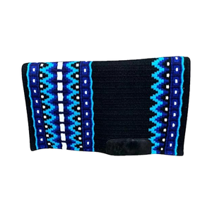 Vente en gros équestre 100% tapis de selle Western en feutre de laine mérinos avec design tissé coloré - Product Image 1