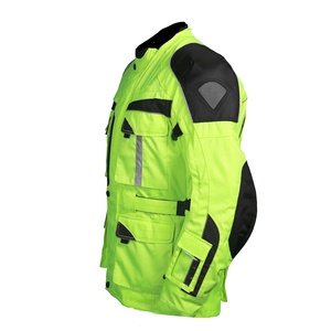 Wholesale Men <b>High</b> <b>Visibility</b> Reflective Polyester Motorcycle <b>Jacket</b> Full Sleeve Waterproof Outdoor Riding Sport Coat All Season - Product Image 5