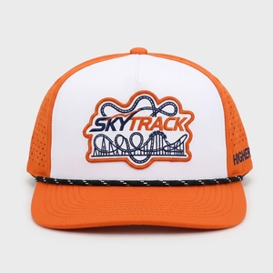 Premium Custom 5 Panel Pre Curved <b>Snapback</b> <b>Cap</b> Laser Cut Perforated Breathable Denim Streetwear Hat Unisex OEM ODM Low MOQ High - Product Image 1