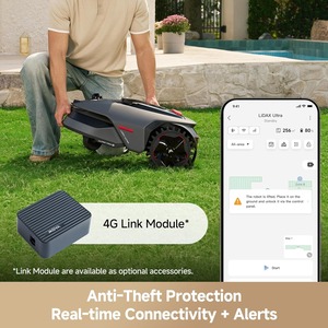 Ultra 1000 Robot Lawn Mower Wire Free for 1/4 Acre, RTK-Free+360° 3D LiDAR+AI Vision Auto Mapping, Zero-<b>Edge</b> Cutting - Product Image 5