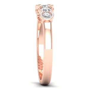 Anillo de compromiso de plata de ley 925 con moissanita REYES, precio al por mayor, minimalista, para mujer, anillo de boda, joyería fina para ella. - Product Image 3