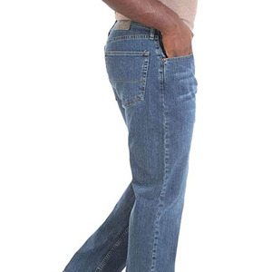 Jeans en denim déchiré de haute qualité pour hommes, style vintage, design personnalisé, lavage bleu, salopette à rivets - Product Image 4