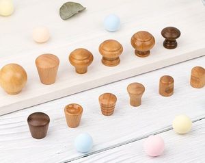Polished Wooden Round Lightweight Knobs for Home Decoration - Product Image 2