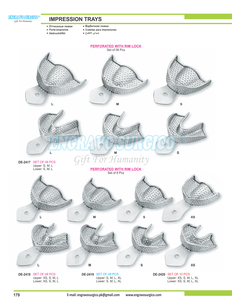 Juego de Bandejas de Impresión Perforadas para Edentulados, Fabricadas en Pakistán - Product Image 6