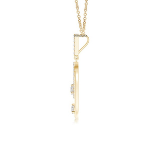 Joyería Vaayu, Colgante de Diamantes en Oro Amarillo para Mujer, Corte Brillante, Lujoso, para Uso Diario, Regalo, Fiesta, Chapado en Rodio, Oro de 10K, 14K, 18K - Product Image 3