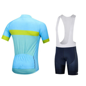 Ensemble de cyclisme pour hommes, maillot rouge et noir à manches courtes avec short à bretelles blanc, séchage rapide, en spandex et polyester imprimé - Product Image 5