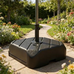Base per Ombrellone da Terrazzo Nera, Accessorio Elegante per Ombrelloni e Basi da Patio - Product Image 4