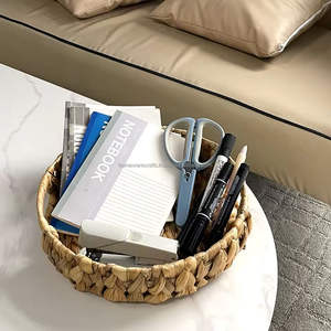 Plateau en jacinthe d'eau personnalisable, jacinthe d'eau naturelle, fait à la main, plateau de service, accent, vente en gros, OEM, production écologique, Vietnam - Product Image 4