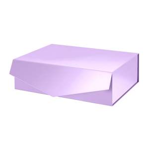 Caja de Regalo Magnética Reutilizable TH CBB-561, Fácil de Ensamblar, con Relieve, Acabado Elegante en Lavanda, Material Reciclado, Diseño Personalizado - Product Image 5
