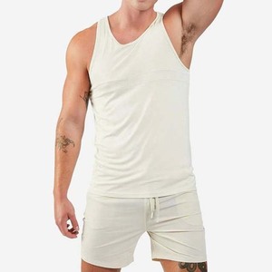 OEM Casual Summer Men's Gym <b>Tank</b> <b>Tops</b> Singlets Quick Dry Custom Cotton Sports Clothing - Product Image 2
