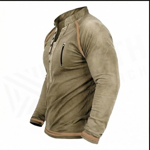 Men's Slim Fit <b>Raglan</b> Sleeve Half Zip Pullover With Front Pocket Breathable Knitted Solid Color Casual <b>Top</b> Autumn Wear - Product Image 3