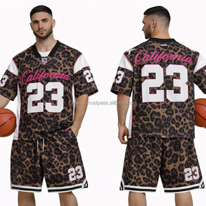 Ventes chaudes, maillots de football américain personnalisés en polyester, taille plus, unisexe, confortables, de haute qualité, chemises rétro à manches courtes - Product Image 5