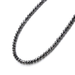 Perles Rondelles en Diamant Noir AAA 2-3mm, Fil de Diamants Naturels Facettés 38cm, Fournitures de Fabrication de Bijoux, Prix de Gros, Fil Personnalisé - Product Image 2