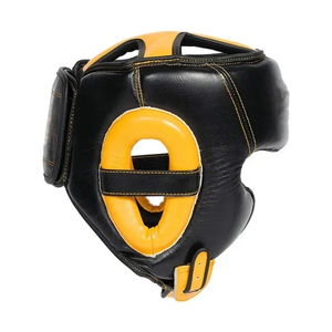Protège-tête de boxe personnalisé avec logo, en cuir respirant, ajustement sécurisé, protection pour arts martiaux et sparring 2026 - Product Image 2