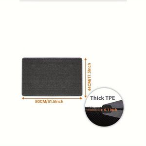 Tapis de Cuisine Antidérapant, Lavable, Allée et Couloir, Disponible en Semaine Uniquement, 31,5x17, 3 Pouces, 2 Pièces - Product Image 2