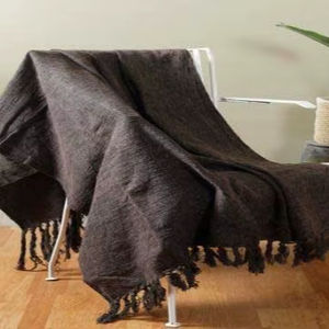 Manta de Algodón Sólido Hecha a Mano, Ecológica y Duradera, para Uso en Todas las Estaciones, para Decoración Moderna de Sala de Estar, Dormitorio y Hostelería - Product Image 1