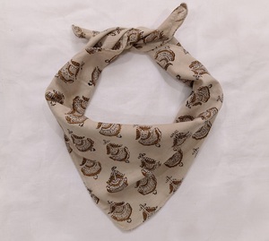 Handmade <b>Square</b> Bandana Indian Block Print Cotton <b>Scarf</b> Boho Head <b>Scarf</b> Festival Hair Accessories Gift Her Summer Beach Durable - Product Image 5