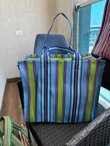 Sacs de courses pliables et lavables multi-usages avec bandoulière personnalisable, taille moyenne, pour chariot de supermarché - Product Image 4