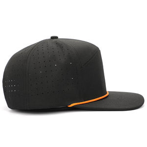 OARH INT INDUSTRY 2026 Gorra Snapback Unisex de Alta Calidad con 5 Paneles, Visera Plana Negra, Personalizada con Corte Láser y Parche Bordado 100% - Product Image 2