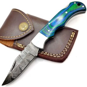 Cuchillo Plegable de Acero de Damasco Hecho a Mano de Alta Calidad, Precio Bajo al por Mayor, 5 Pulgadas, Fabricación OEM - Product Image 2