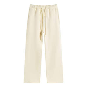 Pantalones de hombre 100% algodón, de longitud regular, con cordones, transpirables, de tela lisa, tipo joggers, a precios de mayorista. - Product Image 2