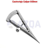 Calibre Castroviejo en acier inoxydable, instrument de mesure chirurgical pour usage ophtalmique, dentaire et médical de précision