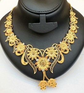 Colección Exclusiva de Dubái, Conjuntos de Joyería de Moda Clásica de Latón Chapado en Oro de 24 Quilates para Compromiso, Aniversario y Boda - Product Image 2
