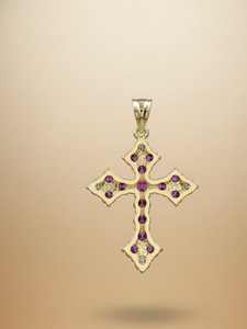 Colgante de Cruz con Diamante Moissanite VVS, Colgante Religioso, Amuletos de Plata 925, Joyería Cristiana, Regalos de Comunión - Product Image 5