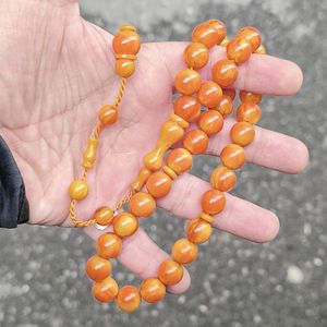 BEADS HANDMADE ECO-FRIENDLY RESIN LOVE TASBIH AMBER BEADS Turquoise Prayer Rosary <b>Stone</b> Muslim Rosary Counter Jewelry - Product Image 1